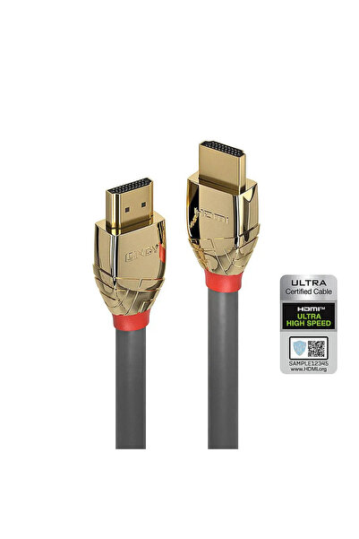 LİNDY Cablu HDMI Ultra High Speed 1m, Gold Line