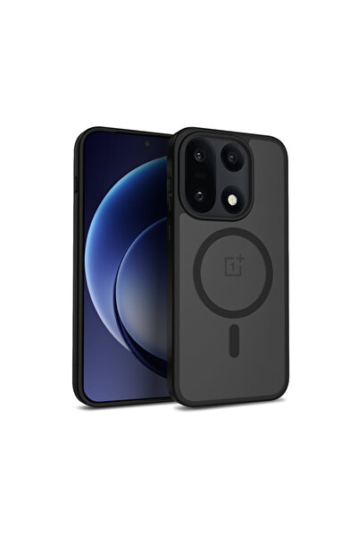 Crong Husă Hibridă Mată Magnetică - MagSafe OnePlus 15 (negru)