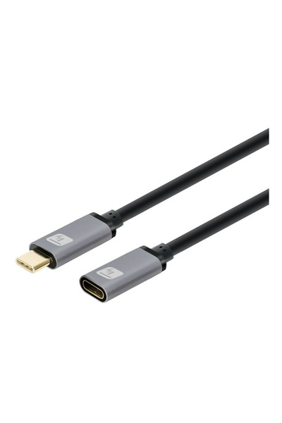 Techly Cablu USB-C 3.2 Gen2 Tată/Mamă 1m 100W 5A Negru