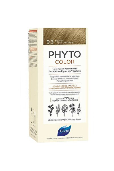 Phyto Κιτ Βαφής Μαλλιών 9.3 Πολύ Ανοιχτό Χρυσό Ξανθό 50ml