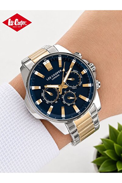 Lee Cooper Steel Cord Dial Features Active 50 Mt Water Resistant Men's Wristw...