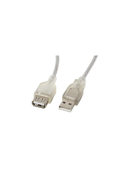 Lanberg USB 5.0m transparentny