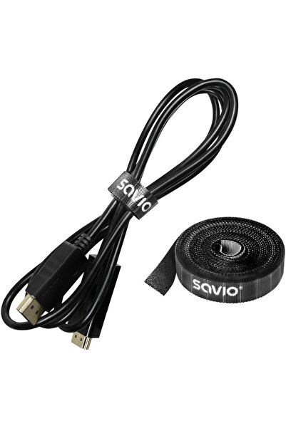 Savio Organizator de cabluri, Ta≈õma, Rzep, 14mm lățime, 5m OC-06