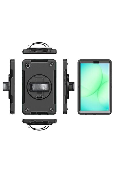 eSTUFF Husă Defender OHIO pentru Galaxy Tab A11 cu curea de mână și curea de ...