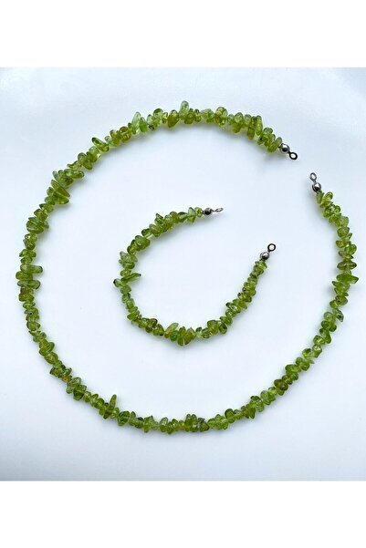 LADIN DOGALTAŞ Zebercet Natural Stone Necklace and Bracelet Set