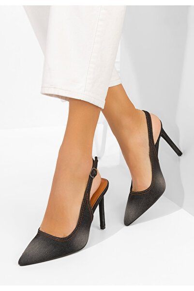 B T Shoes Aliomia black slingback shoes