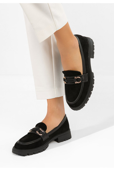 B T Shoes Mocasini dama Althea negri