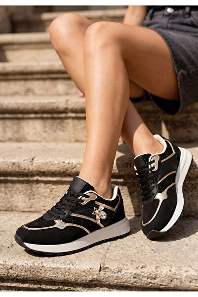 B T Shoes Adidași de damă Clarria negri