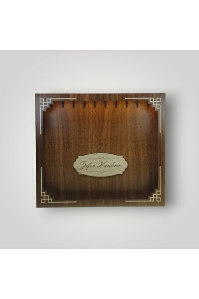 Grafiza Ahşap Led Işıklı Tespih Standı - 40 x 35 cm - Walnut