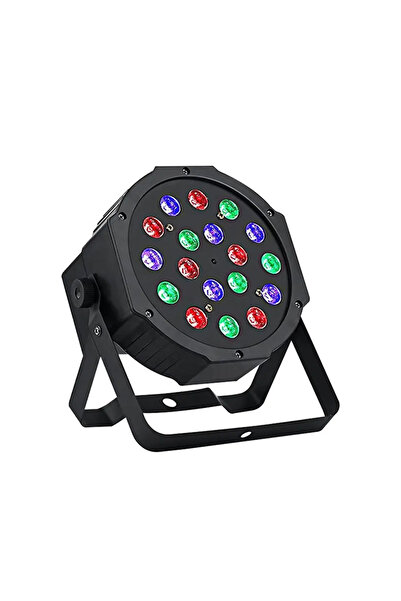 Rabelix Online Marketing 18 LED Par Sahne Işığı DMX512 Ses Kontrollü Disco Parti RGB Işık Sistemi Ses Kontrollü Efekt Lambası