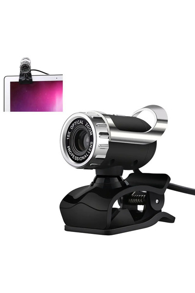Strado Cameră WebCam A859 cu microfon (negru)