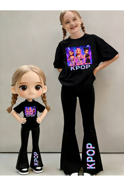 YUNAYT Girl's Spanish Style Leggings and T-Shirt Set