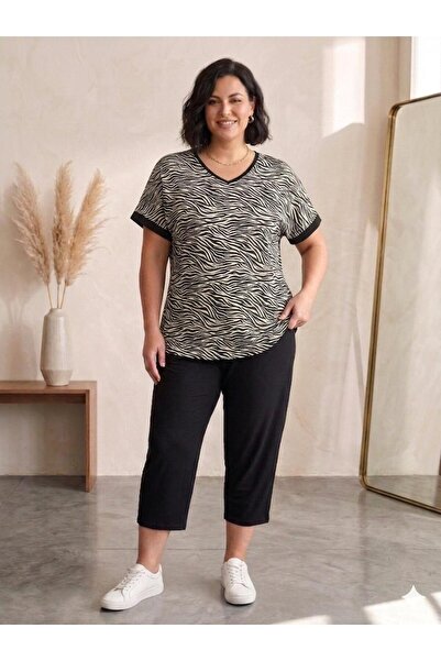 Vinola Plus Size Lycra Viscose Combed Cotton Fabric Suit