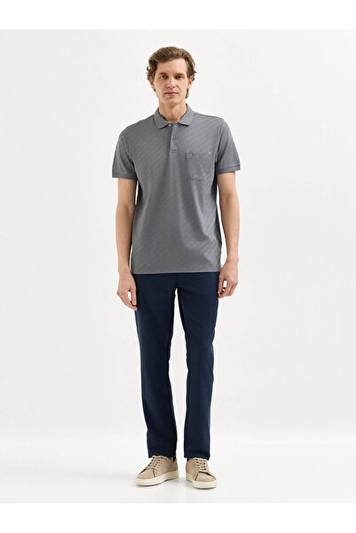 Karaca Gri T-Shirt-Polo Yaka Tişört