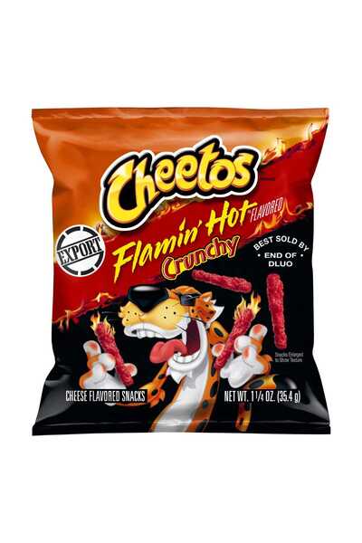 Cheetos Crunchy Flamin' Hot Cheese Flavoured Snacks 35.4 g x 44 pcs