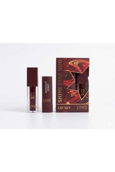 lykd Shine Star Duo Lip Set - Matte Lipstick 641 & Intense Glitter Shine Lip ...