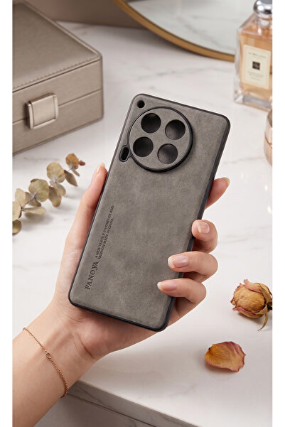TechTrove Tecno Camon 30 İçin Uyumlu Deri Tasarımlı Elde Kaymaz Sararmaz Tozl...