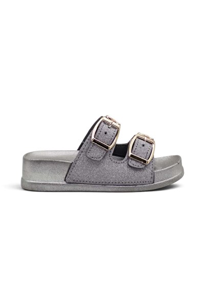 NERİSSA 821 Double Buckle Girls' Slippers