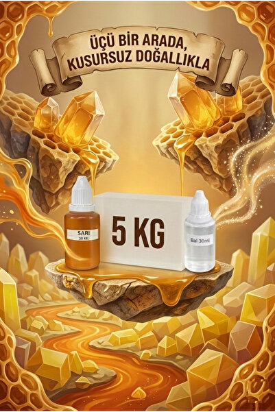 Organik Hekim 5 KG Şeffaf Sabun Bazı Sarı Boya Bal Esanslı & Sabun Bazı