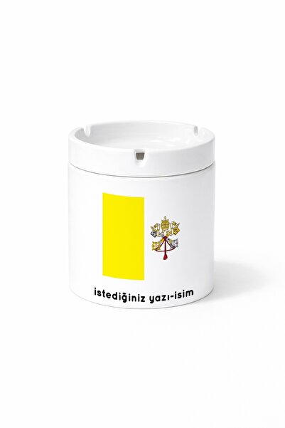 Kirbi Reklam Country Va Vatican Vatican City Flag Flag Printed Ashtray Ashtra...