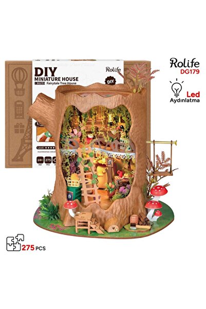 Rolife DG179 Masal Ağaç Evi (Fairytale Tree House) DIY Minyatür Maket Model S...