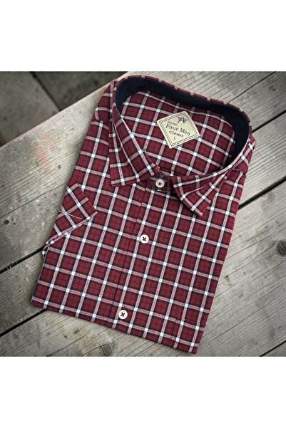 EREN STYLE Linen Classic 100% Cotton Short Sleeve Anti-Sweat Shirt