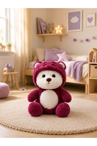 Toyzoy Toys - Monster Kostümlü Şapkalı Ayı 30 cm - Sevimli & Yumuşak - Çıkarı...