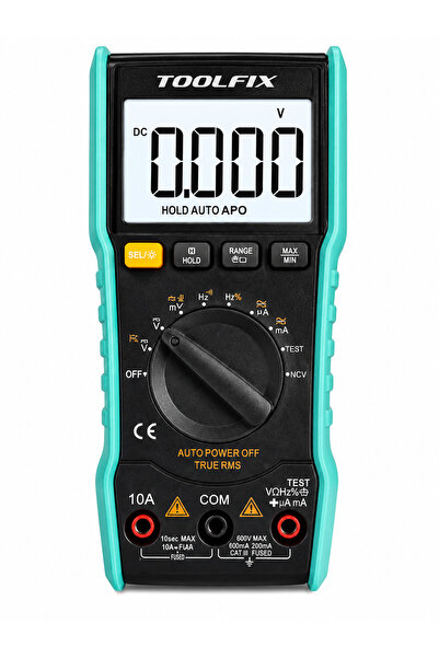 Proskit TOOLFIX TF-108A True RMS Dijital Ölçü Aleti | NCV Özellikli Otomatik ...