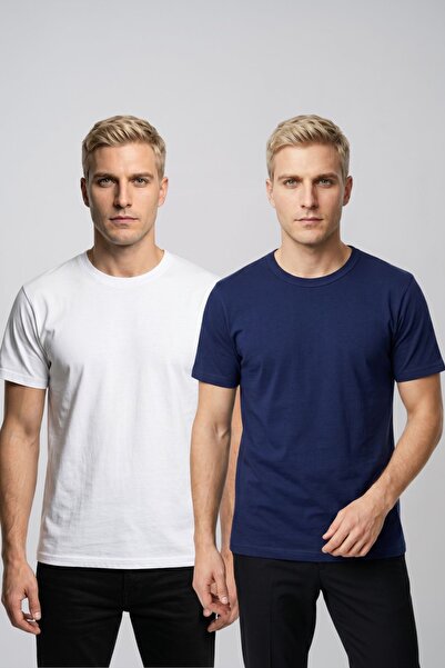 fevien Advantageous 2-pack: men's basic t-shirt set