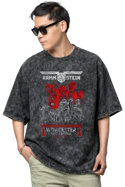 SEVBANO Rammstein rok metal muzički bend, unisex majica sa štampanim motivom,...
