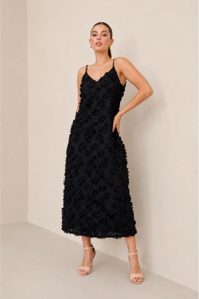 Arbucky Women's Strappy Midi Length Stylish Dress