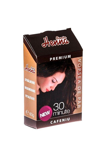 Henna Sonia Vopsea de Par Premium Henna Sonia, Cafeniu, 60 g