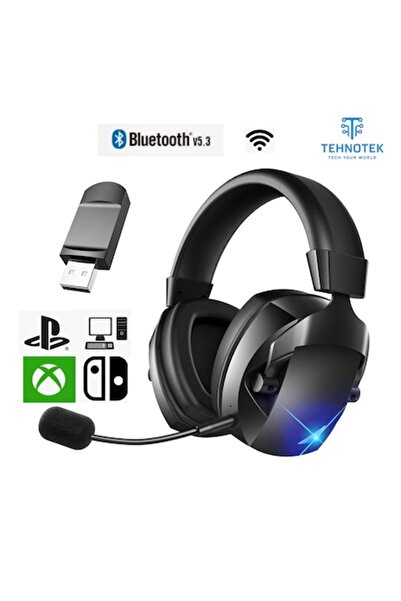 TehnoTek Căști de gaming wireless TehnoTek, Bluetooth, conexiune wireless, di...