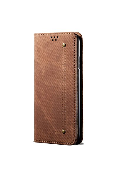sscase Denim Texture Θήκη Βιβλίο Coffee (Realme 12 Pro 5G / 12 Pro Plus 5G)