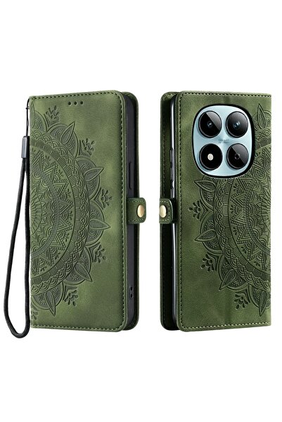 sscase Mandala Flower Θήκη Πορτοφόλι Blackish Green (Xiaomi Redmi Note 15 Pro...