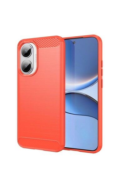 sscase Carbon Fiber Θήκη Σιλικόνης Red (Xiaomi Poco F7 5G)