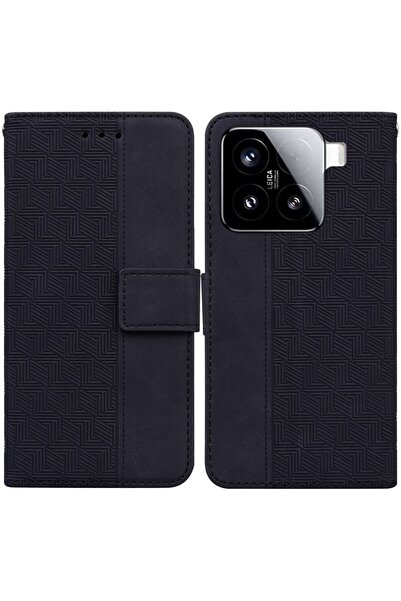 sscase Geometry Θήκη Πορτοφόλι Black (Xiaomi 15 5G)