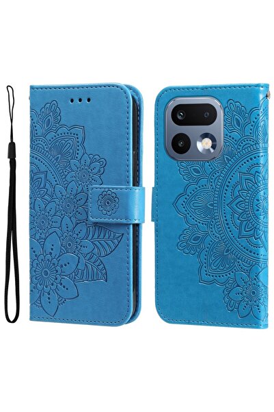 sscase 7-Petal Flowers Θήκη Πορτοφόλι Blue (Realme 16 Pro 5G)