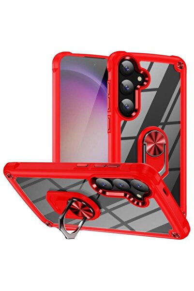 sscase Lens Protection Σκληρή Θήκη με Δαχτυλίδι Red (Samsung Galaxy A57 5G)
