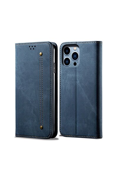 sscase Denim Texture Θήκη Βιβλίο Blue (Apple iPhone 14 Pro)
