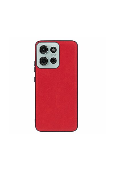 sscase Leather Coated Σκληρή Θήκη Red (Motorola Moto G75 5G)