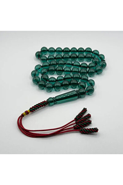 5ii perfume Modern Transparent Green Bakelite Rosary - 51 Beads - 10mm - Herb...