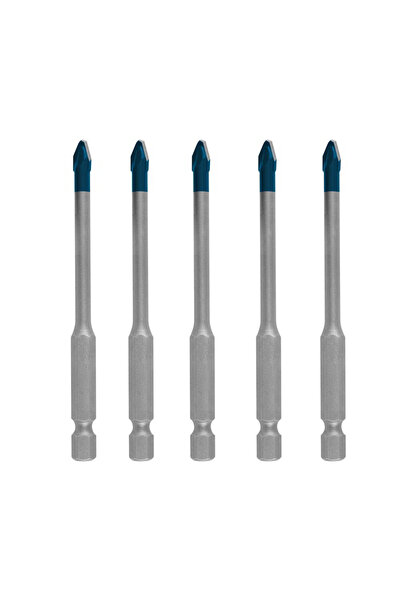 Bosch Set of 5 HEX-9 EXPERT drill bits for ceramic tiles, diameter 5 mm