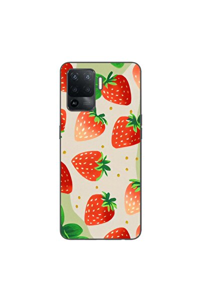 OEM Husa compatibila cu Oppo Reno5 Lite Silicon Gel Tpu Model Capsuni Pattern
