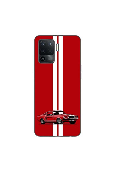 OEM Husa compatibila cu Oppo Reno5 Lite Silicon Gel Tpu Model Red Mustang