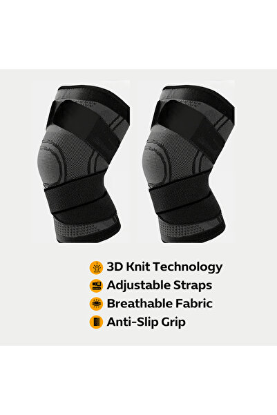 Primo Two Pieces of Knee Braces for Joint Support and Pain Relief