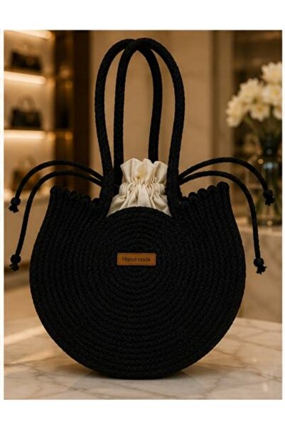 colorfullbag حقيبة كتف نسائية متوسطة الحجم من ويكر موديل ويسور