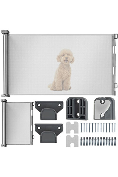 Ruhhy Retractable Safety Gate for Doors and Stairs, 160 cm