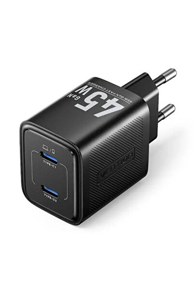 Vention Φορτιστής χωρίς καλώδιο GaN με 2 θύρες USB-C, 45W Power Delivery, Μαύ...