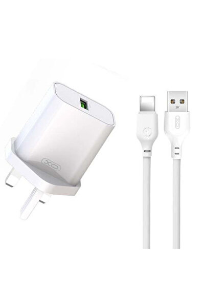 Xo Φορτιστής GaN με Θύρα USB-A και Καλώδιο Lightning 18W Γρήγορη Φόρτιση 3.0 ...